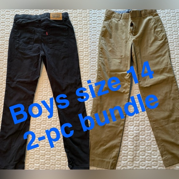 Boys size 14 pants: Hilfiger and Levi’s - Picture 1 of 7